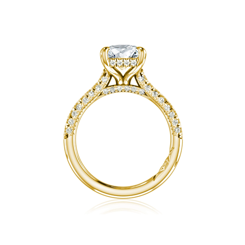A. Jaffe Engagement Rings in Yellow Gold containing Diamond MECRA3128L/372D-14Y