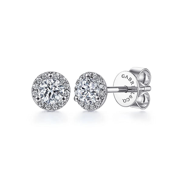 Gabriel & Co Earrings in White Gold containing Diamond EG12372W45JJ