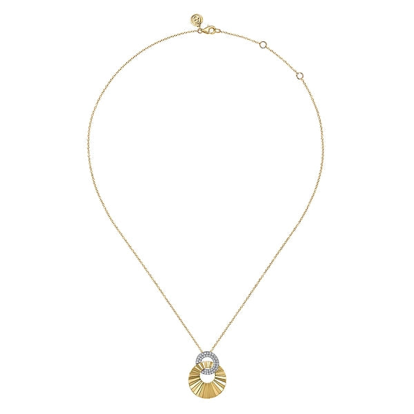 Gabriel & Co Necklaces in Mixed Metals containing Diamond NK7555M45JJ