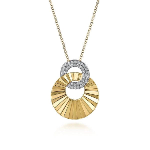 Gabriel & Co Necklaces in Mixed Metals containing Diamond NK7555M45JJ