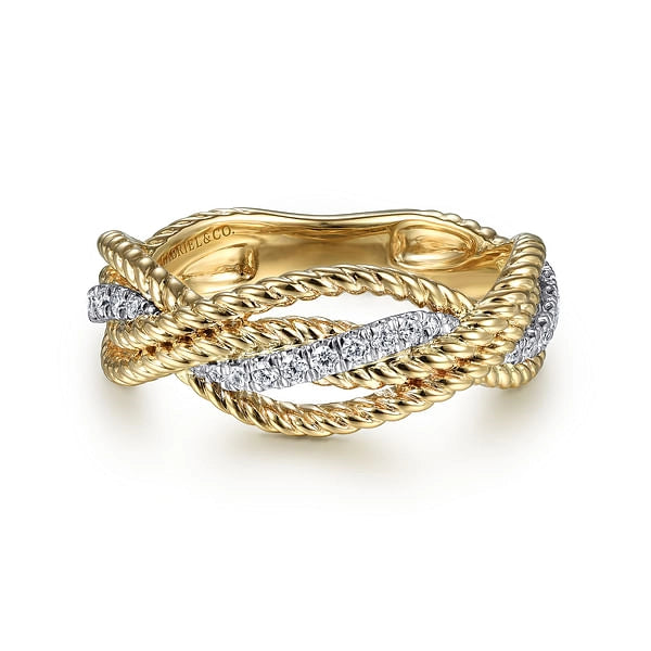 Gabriel & Co Rings in Yellow Gold containing Diamond LR51732M45JJ