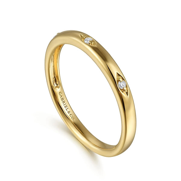 Gabriel & Co Rings in Yellow Gold containing Diamond LR52547Y45JJ