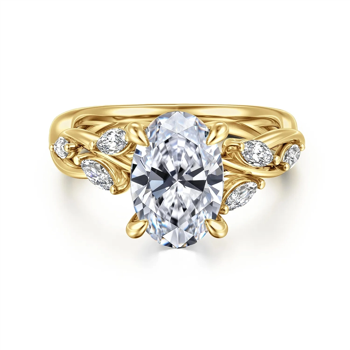 Gabriel & Co Engagement Rings in Yellow Gold containing Diamond ER16195O8Y43JJ