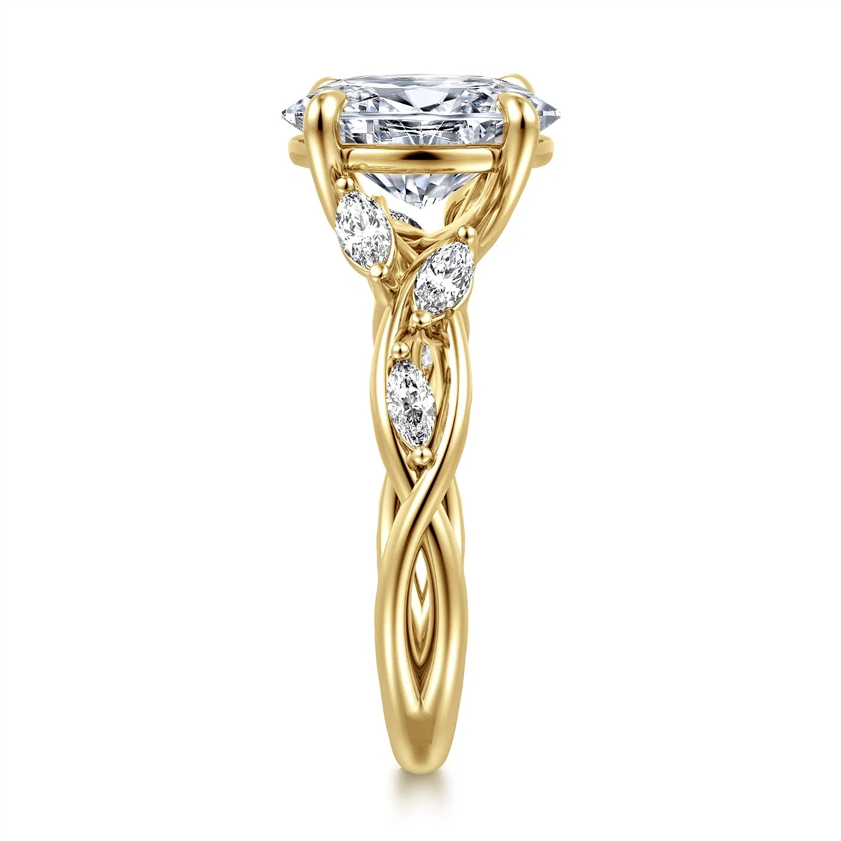 Gabriel & Co Engagement Rings in Yellow Gold containing Diamond ER16195O8Y43JJ