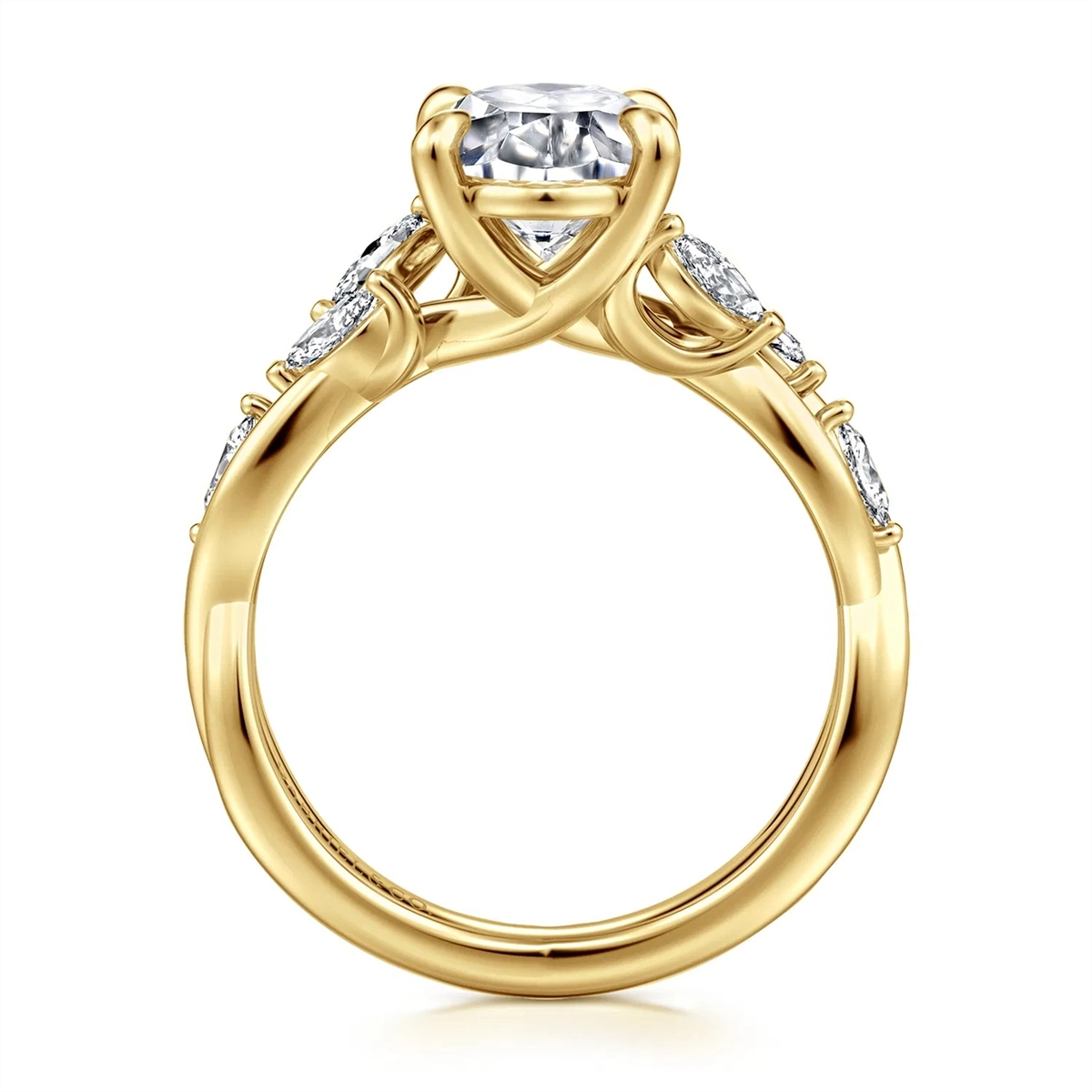 Gabriel & Co Engagement Rings in Yellow Gold containing Diamond ER16195O8Y43JJ