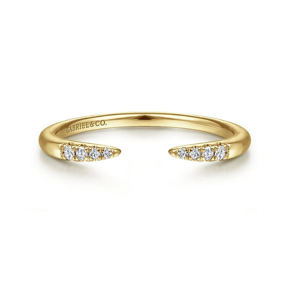 Gabriel & Co Wedding Rings in Yellow Gold containing Diamond LR51177Y45JJ