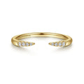 Gabriel & Co Wedding Rings in Yellow Gold containing Diamond LR51177Y45JJ