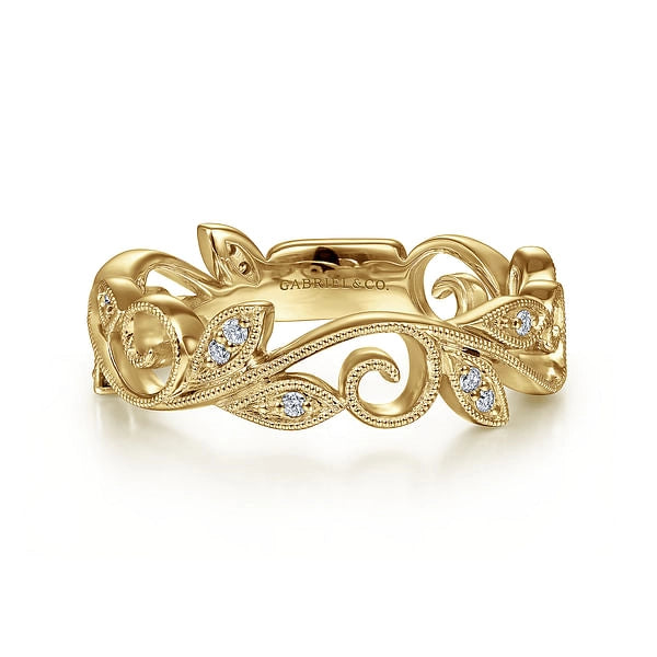 Gabriel & Co Rings in Yellow Gold containing Diamond LR4593Y45JJ