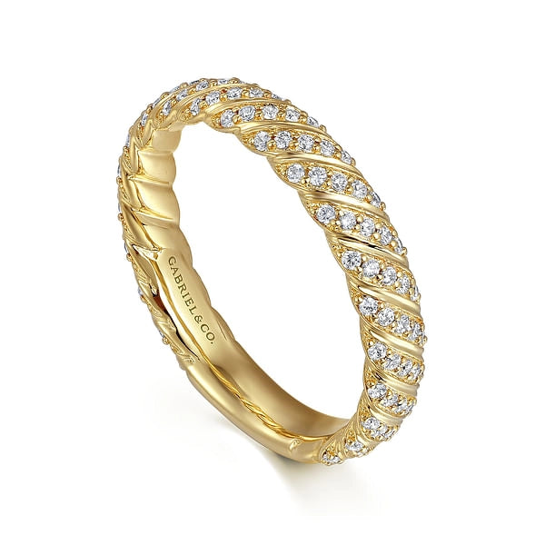 Gabriel & Co Rings in Yellow Gold containing Diamond LR52538Y45JJ