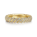 Gabriel & Co Rings in Yellow Gold containing Diamond LR52538Y45JJ