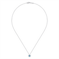 Gabriel & Co Necklaces in White Gold containing Blue topaz , Multi-gemstone, Diamond NK2824W45BT