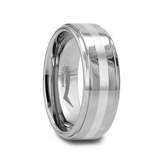 Mens Bands Wedding Rings in Alternative Metals W282-RCST-8MM-9.5
