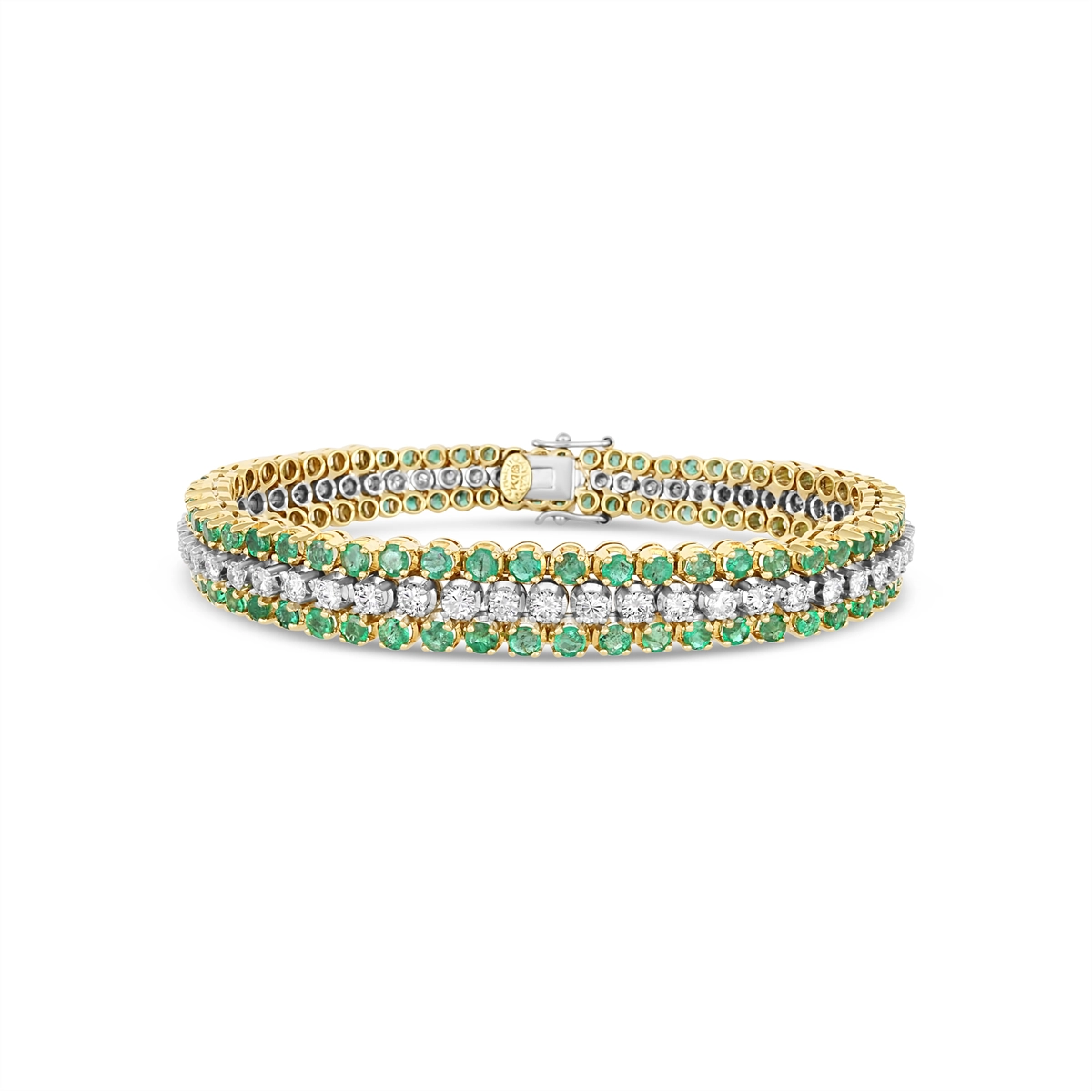 Bracelets Bracelets in Mixed Metals containing Multi-gemstone, Diamond, Emerald 446547