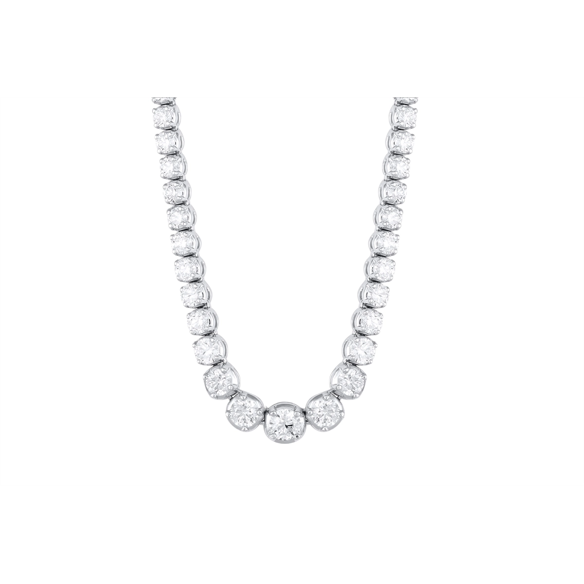 Necklaces Necklaces in White Gold containing Diamond 446549