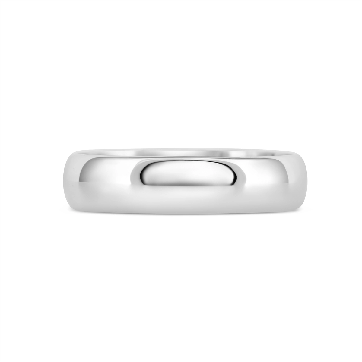 Mens Bands Engagement in White Gold 5MM14KW-10
