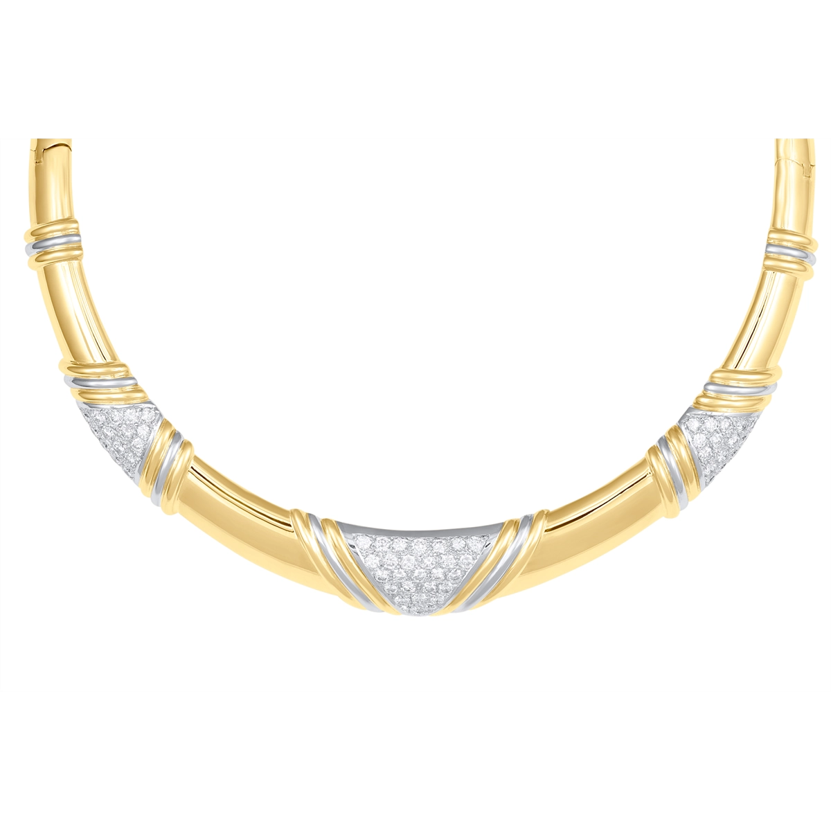 Necklaces Necklaces in Mixed Metals containing Diamond 446570