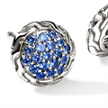 John Hardy Earrings in Silver containing Sapphire EBS987024BSP