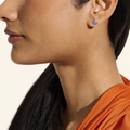John Hardy Earrings in Silver containing Sapphire EBS987024BSP