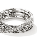 John Hardy Rings in Silver containing Diamond RBP987152DIX6