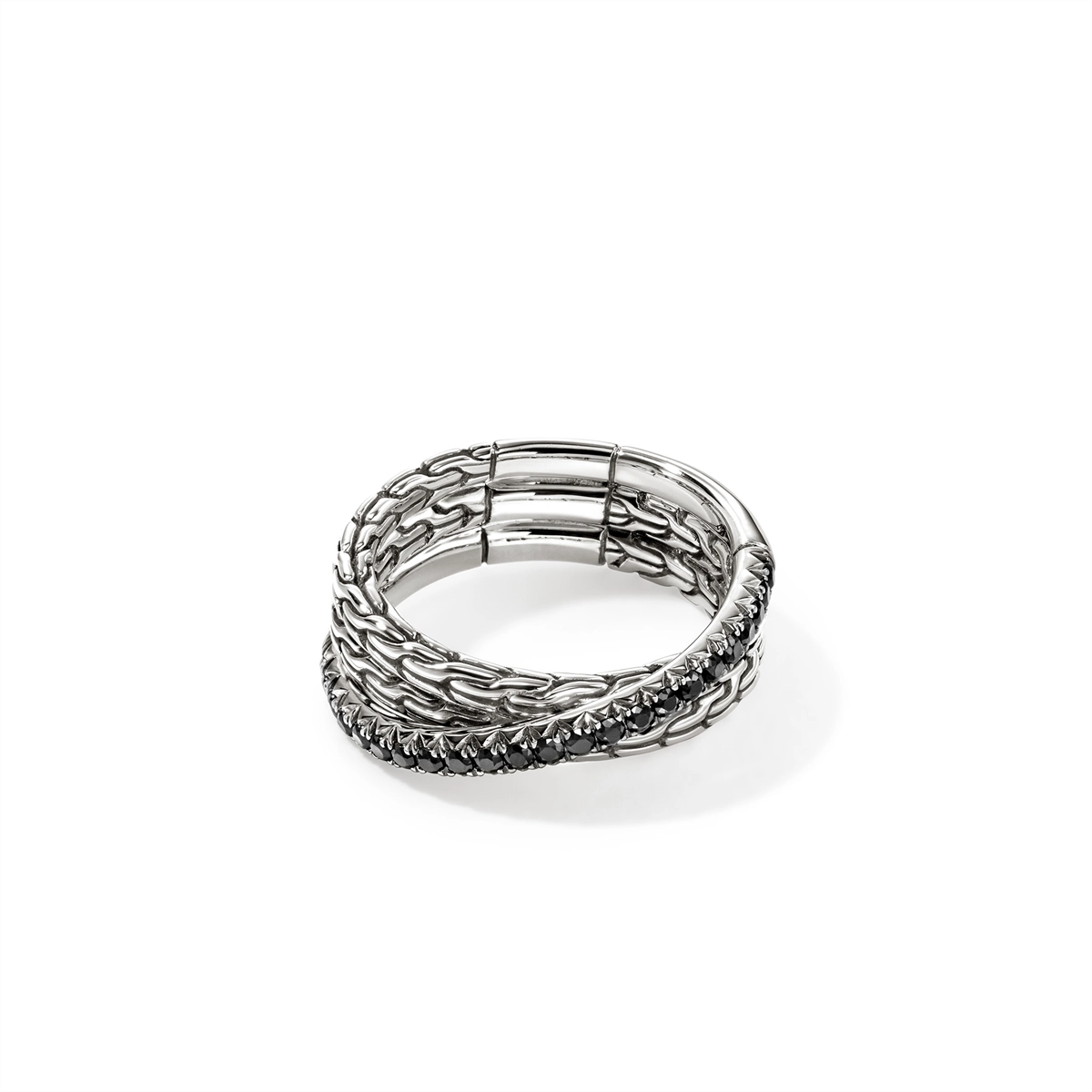 John Hardy Rings in Silver containing Other RBS987154BLSX7