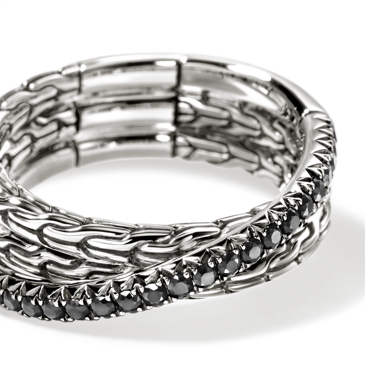 John Hardy Rings in Silver containing Other RBS987154BLSX7