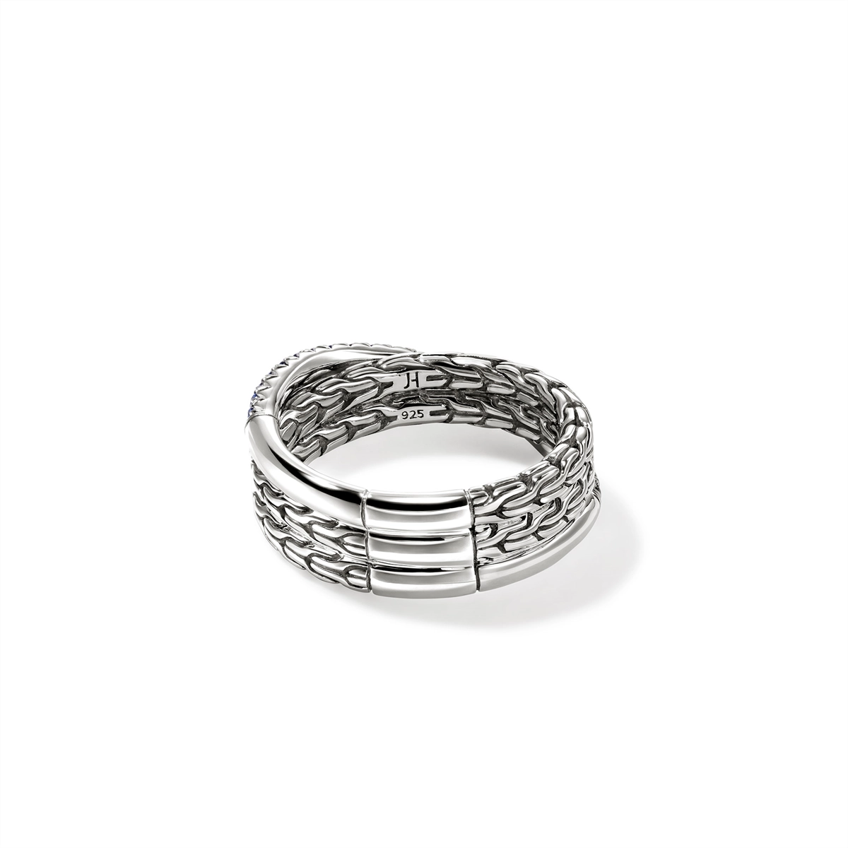 John Hardy Rings in Silver containing Sapphire RBS987154BSPX7