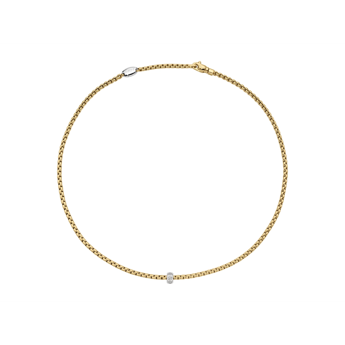 FOPE Necklaces in Mixed Metals containing Diamond 73101CX_BB_G_XBX_043
