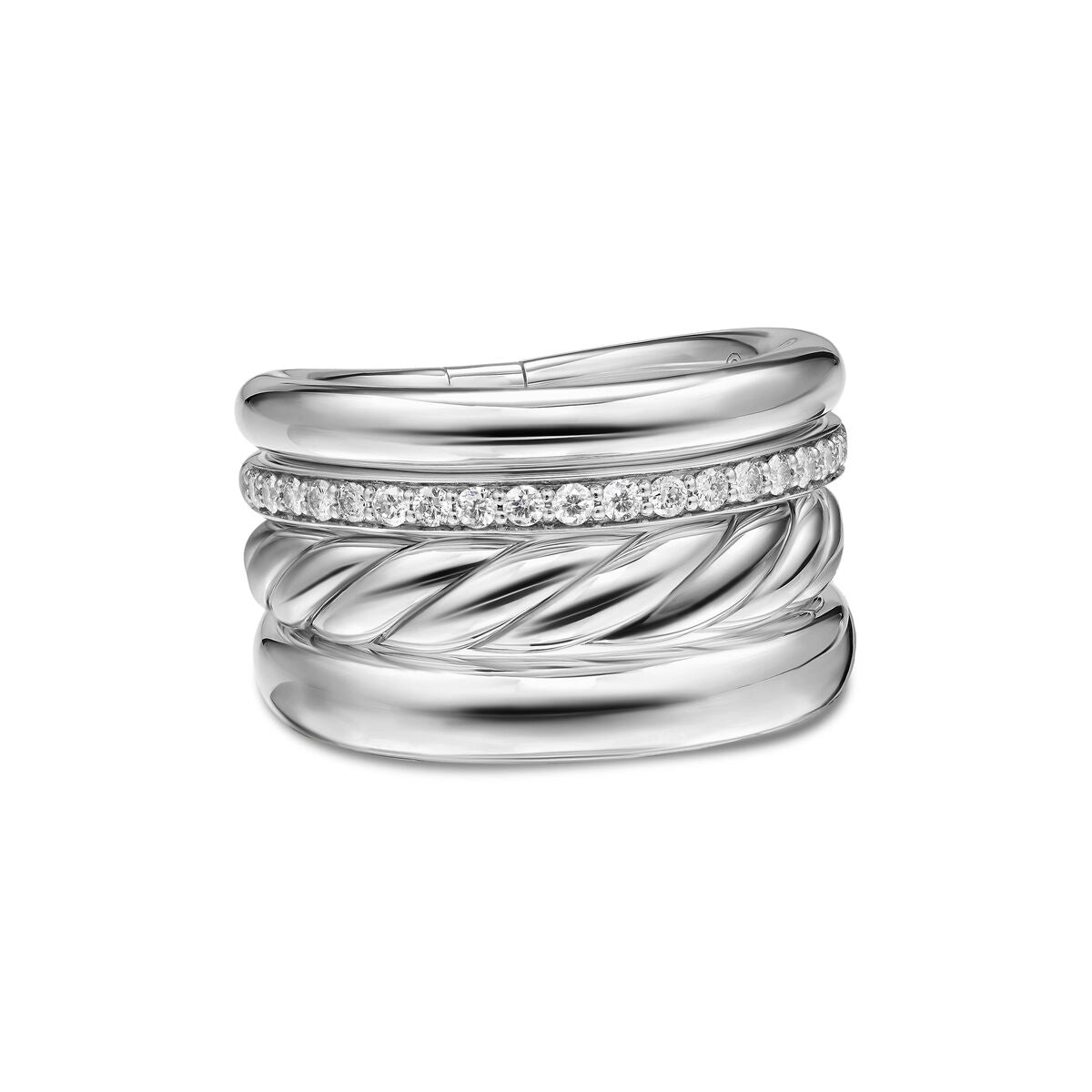 David Yurman Rings in Silver containing Diamond R17927DSSADI7