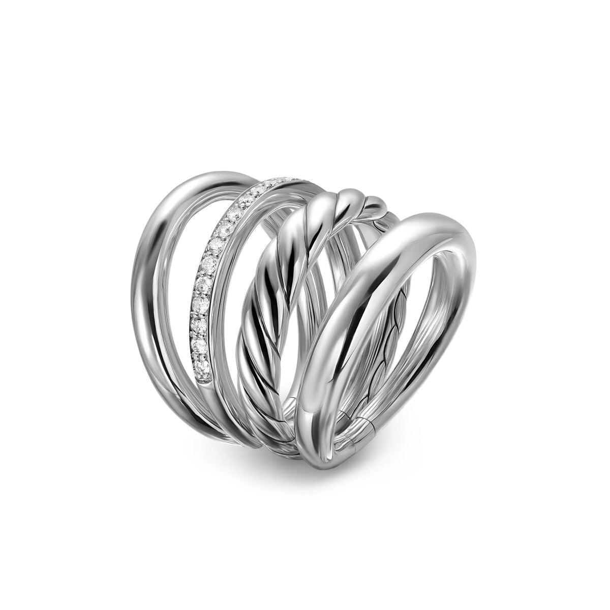 David Yurman Rings in Silver containing Diamond R17927DSSADI7