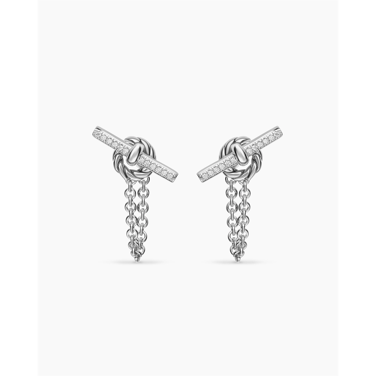 David Yurman Earrings in Silver containing Diamond E18422DSSADI