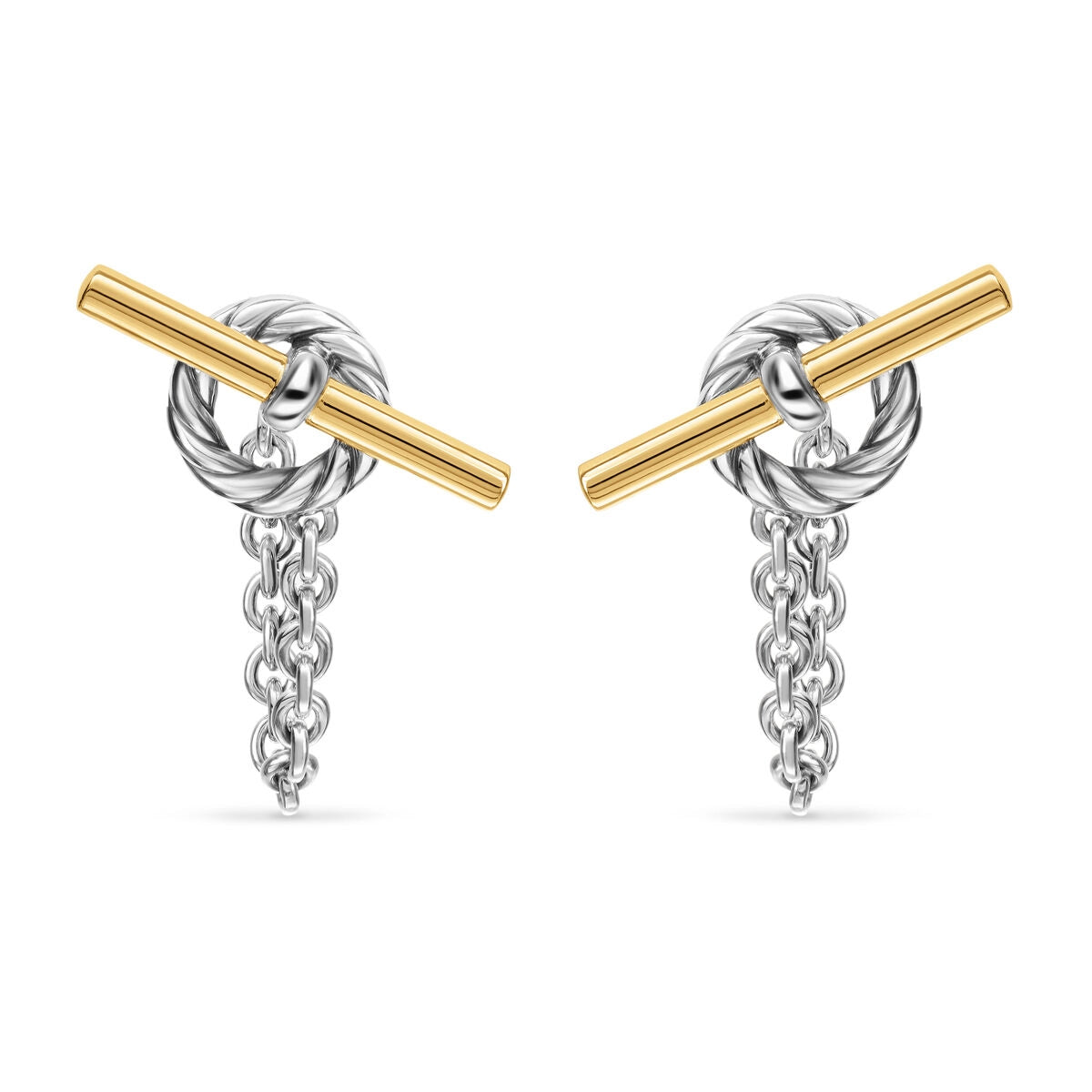 David Yurman Earrings in Mixed Metals E18659S8
