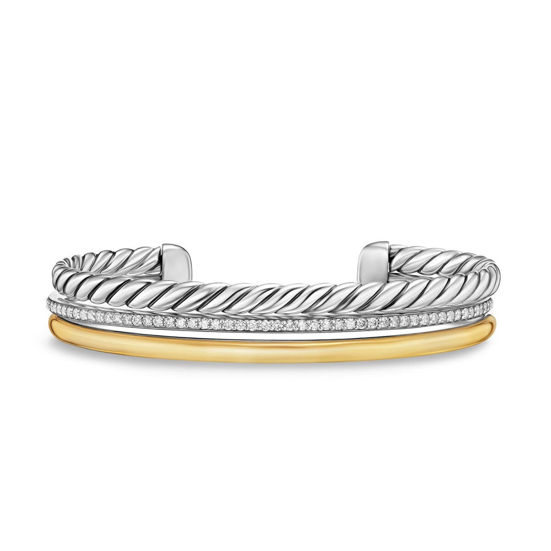 David Yurman Bracelets in Mixed Metals containing Diamond B18700DS8ADIM