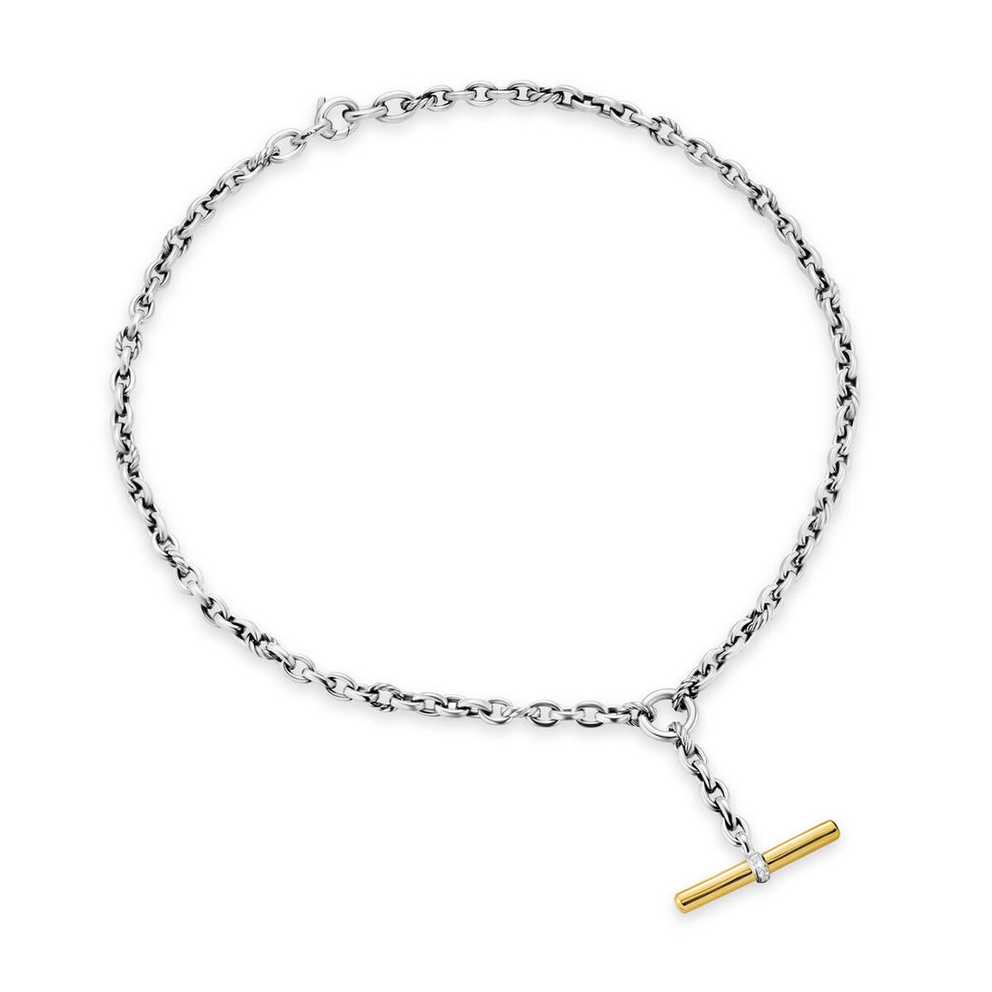 David Yurman Necklaces in Mixed Metals containing Diamond N18458DS8ADI18