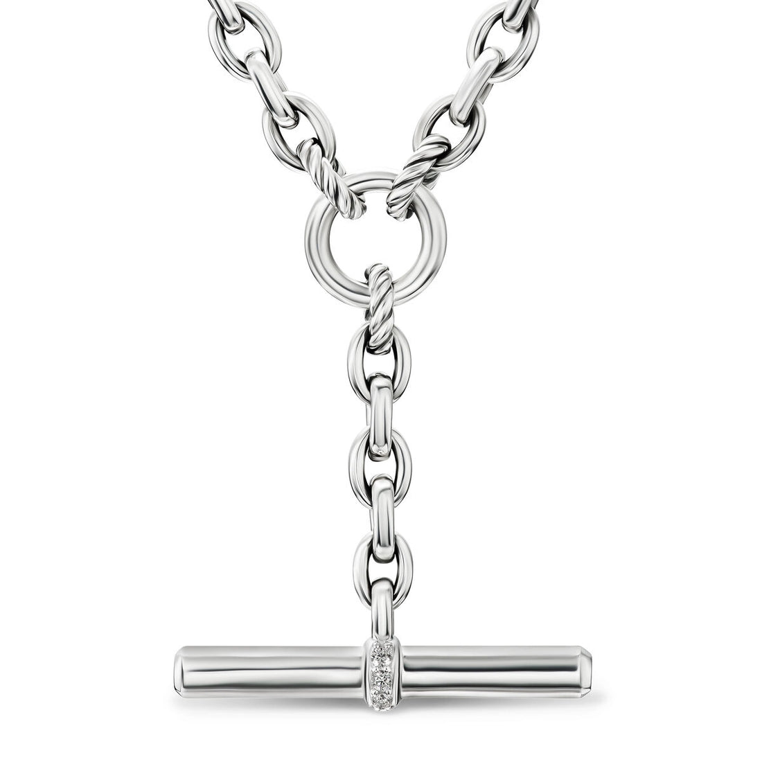 David Yurman Necklaces in Silver containing Diamond N18458DSSADI18