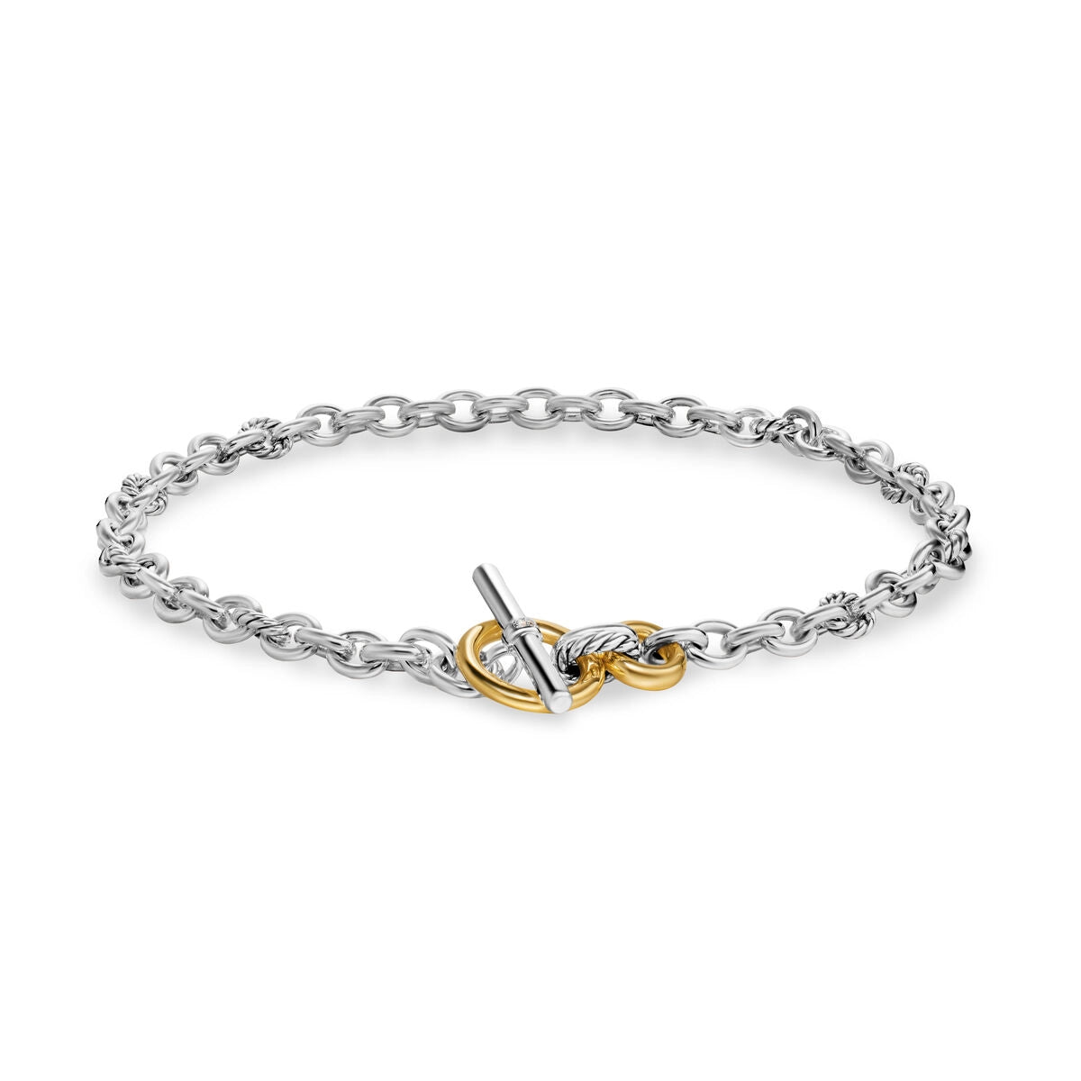 David Yurman Necklaces in Mixed Metals containing Diamond N18453DS8ADI18