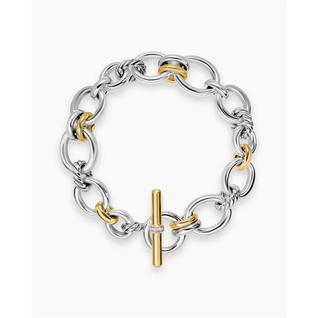David Yurman Bracelets in Mixed Metals containing Diamond B18669DS8ADIL