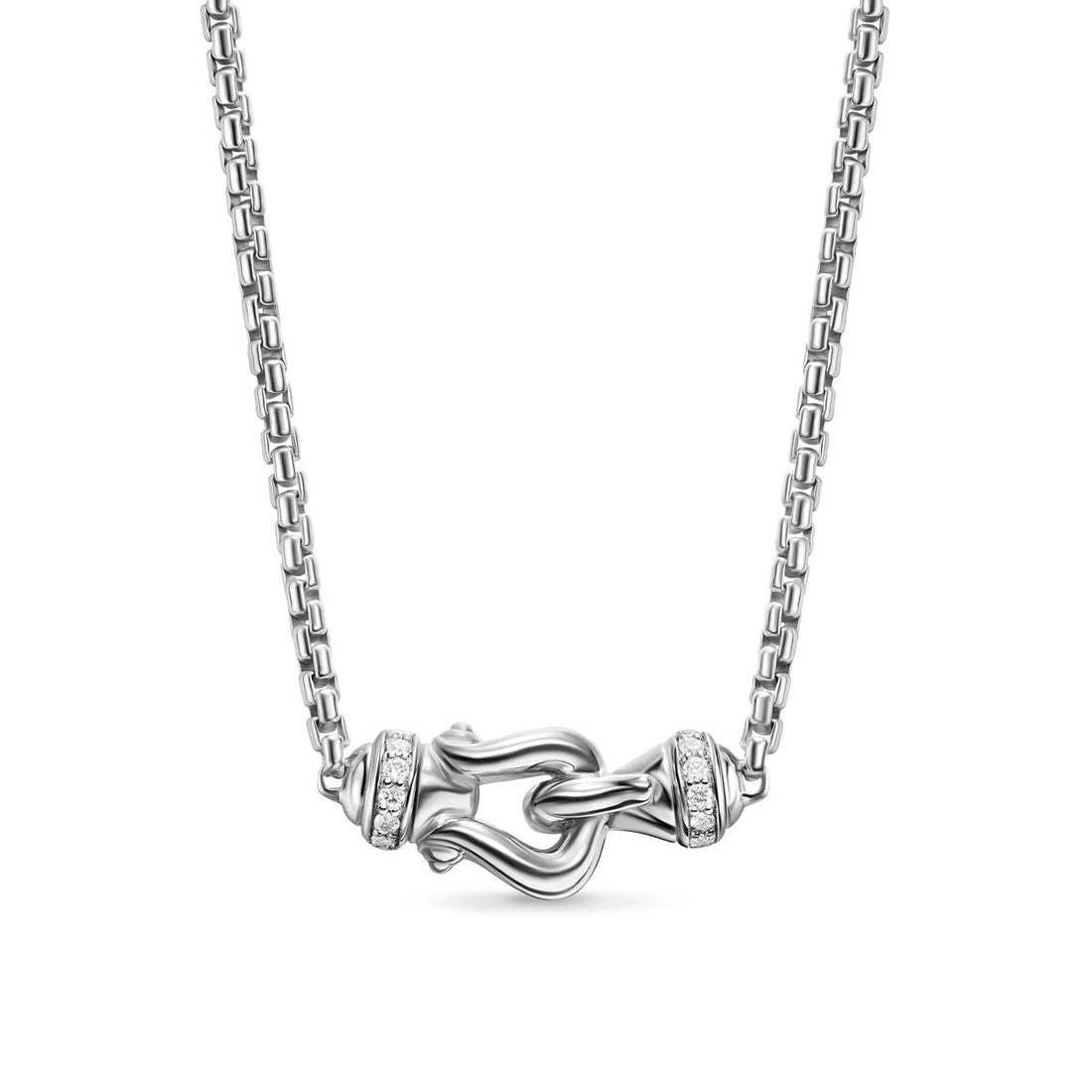 David Yurman Necklaces in Silver containing Diamond N18530DSSADI17