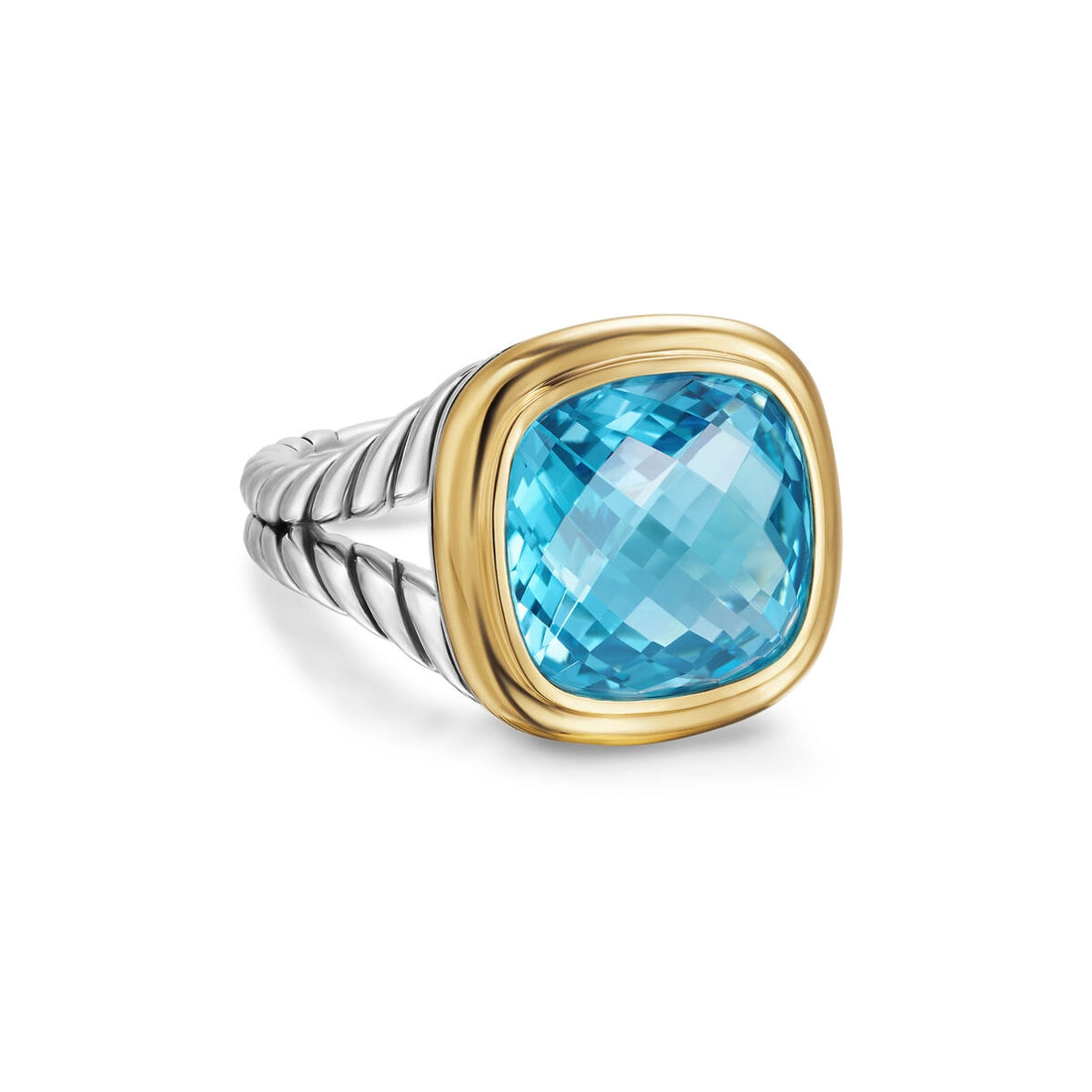 David Yurman Rings in Mixed Metals containing Blue topaz  R18306S8ABT7