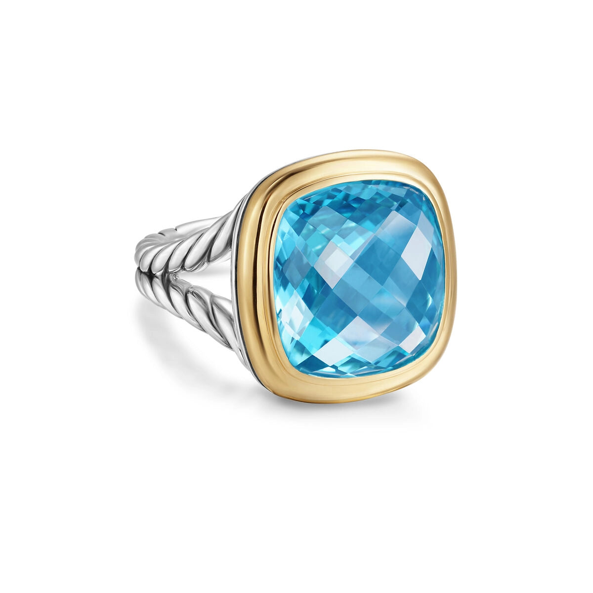 David Yurman Rings in Mixed Metals containing Blue topaz  R18307S8ABT7