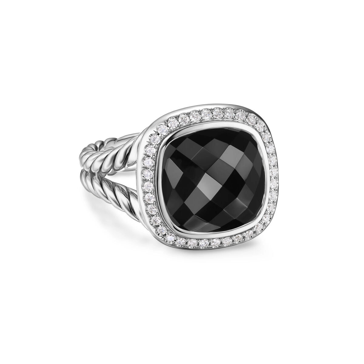 David Yurman Rings in Silver containing Black onyx, Multi-gemstone, Diamond R18306DSSABODI6