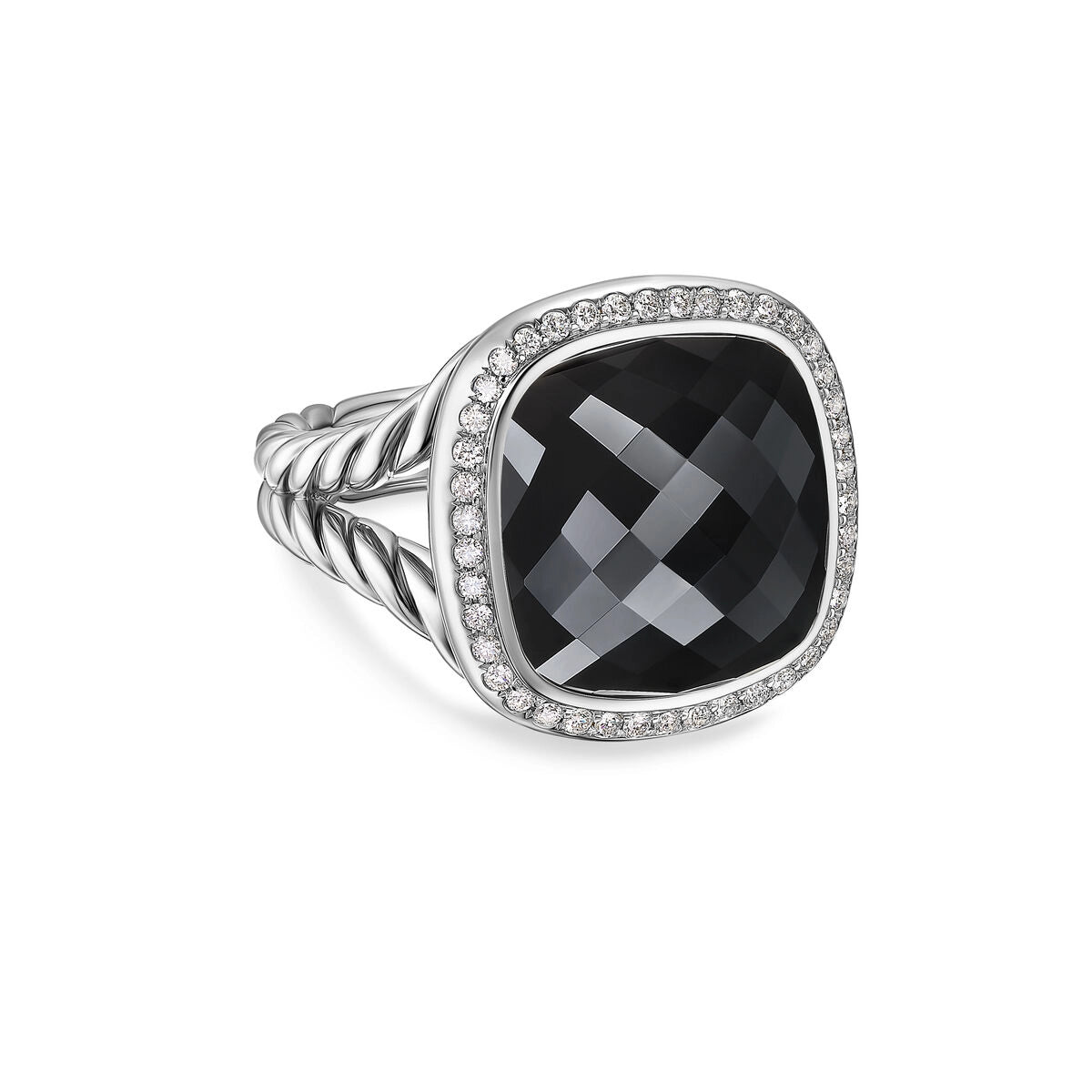 David Yurman Rings in Silver containing Black onyx, Multi-gemstone, Diamond R18307DSSABODI7