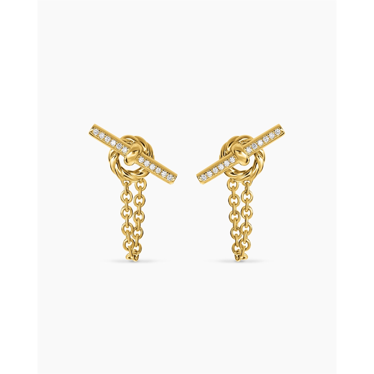 David Yurman Earrings in Yellow Gold containing Diamond E18422D88ADI
