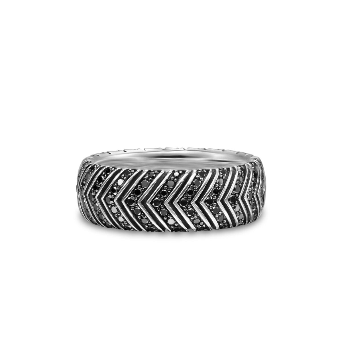 David Yurman Rings in Silver containing Black diamond R35168MSSABD10
