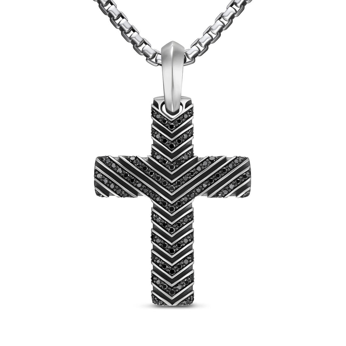 David Yurman Pendants in Silver containing Black diamond D35190MSSABD