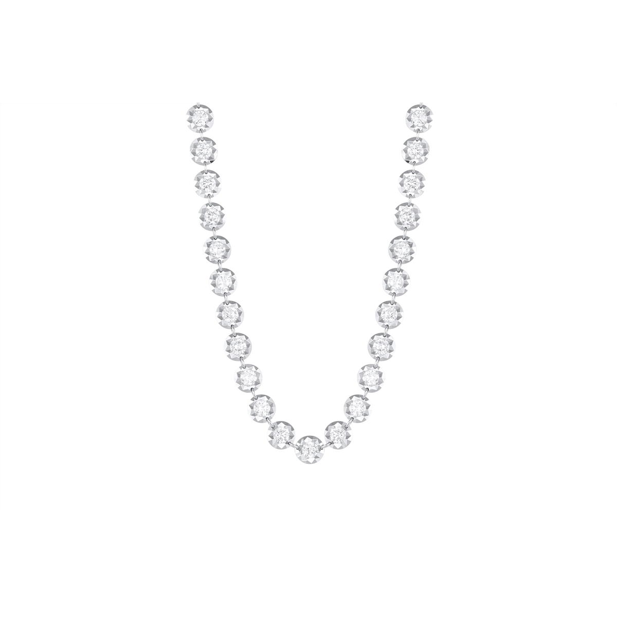 Necklaces Necklaces in White Gold containing Diamond 446815
