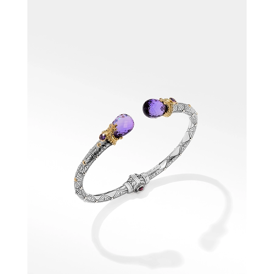 Konstantino Bracelets in Mixed Metals containing Amethyst BMK4408-101