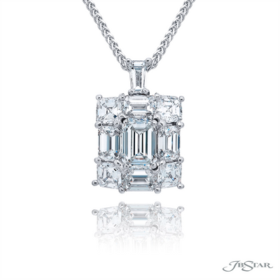 JB Star Necklaces in Platinum/Palladium containing Diamond 7523/049