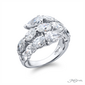 JB Star Rings in Platinum/Palladium containing Diamond 5669/015