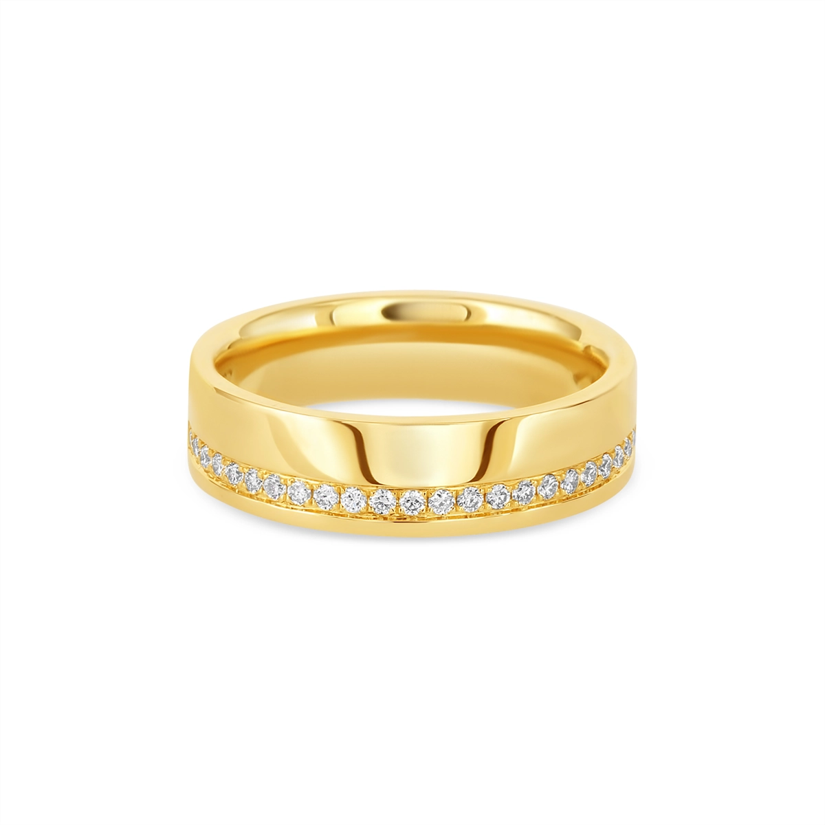 Wedding Bands Wedding Rings in Yellow Gold containing Diamond 446985