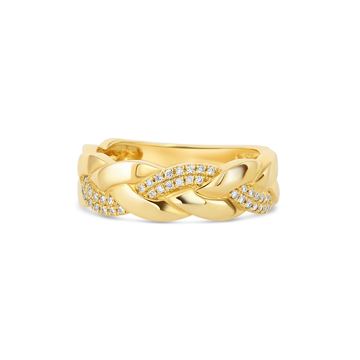 Wedding Bands Rings in Yellow Gold containing Diamond 446986
